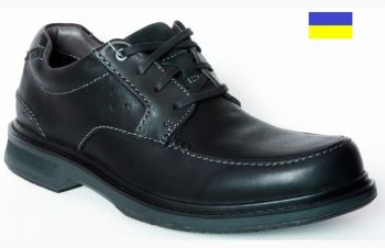 300 мм Clarks Wavewalk Center Ave туфли кожаные повседневные мужские черные, Киев