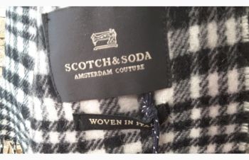 Тёплый шарф, шерсть 80, scotch&amp;soda, amsterdam couture, унисекс, Полтава