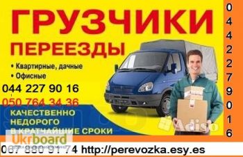 Доставка грузов Киев область Украина Переезды Квартир Дач Офисов Газель до 1, 5 тонн, Киевская обл.