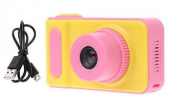 Детский цифровой фотоаппарат Smart Kids Camera V7 baby T1. Цвет: розовый, Кривой Рог