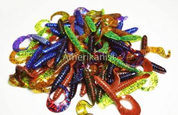 25 шт. силикон Action Plastics Curl Tail Grub 5FG 4&raquo;, Киев