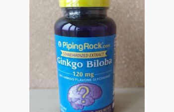 Экстракт гинкго билоба, 120 мг, 100 капсул США, Тернополь