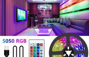 Светодиодная USB лента 5050 RGB 2м с пультом 7572 подсветка, освещение, декор, Киев