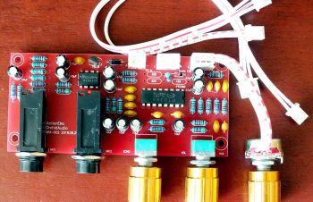 Микрофонный усилитель с эффектом ECHO и DELAY PT2399, Одесса