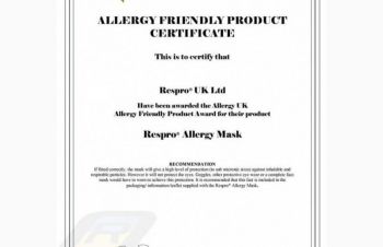 Защитная британская маска Respro для аллергиков от аллергии на пыльцу полиноз, амброзии, Киев