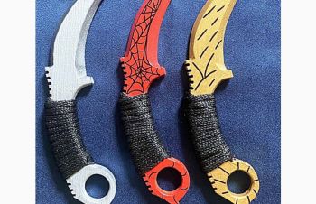 Деревянный сувенирный нож Керамбит(из игры CS:GO)-ручная работа, Обухов