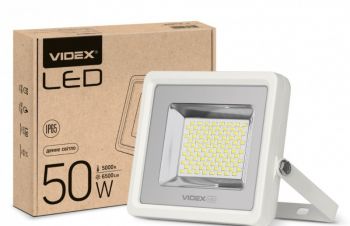 LED прожектор VIDEX PREMIUM 50W 5000K Білий, Житомир