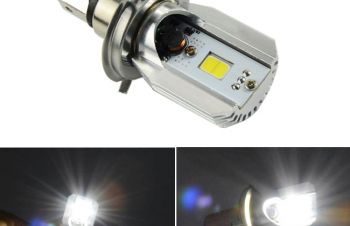 Led лампа для мотоцикла скутера цоколь H4, High 12W Low 12W, ближний дальний свет, Киев