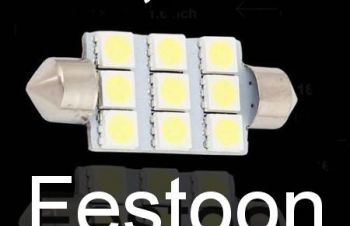 Светодиодная Led автолампа Festoon с цоколем SV8, 5 C5W,  C10W 31,  36,  39,  42 мм, Киев