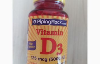 Витамин D3, 125 mcg 100 капсул США, Тернополь