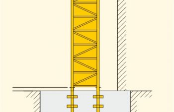 Анкерное основание башенного крана LIEBHERR, Киев