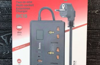 Сетевой фильтр с поддержкой быстрй зарядк 18 W HOCO DC15 2-in-1 Multi-socket 4USB/, Кропивницкий