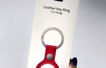 Чехол для AirTag Wiwu Leather Key Ring red Подбор аксессуаров, чехлы, Харьков