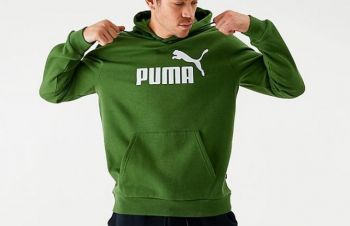 Худи мужское Puma Essentials ESS Fleece Garden Green Heather кенгурушка, Киев