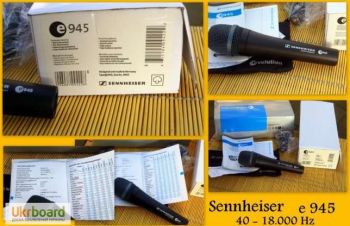 Продам мікрофон Sennheiser E 945 &laquo; Оригінал &bdquo; Як новий !!! Ціна 4800грн, Хыров