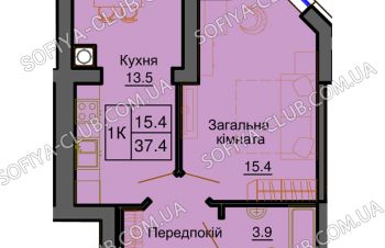 Квартира от 35 м2 в ЖК София Резиденс в Софиевской Борщаговке, Киев