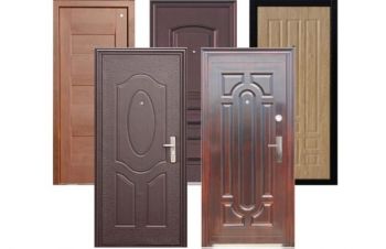 Двери металлические входные с накладками МДФ, дерево, шпон, Запорожье
