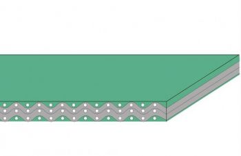 Лента транспортёрная ПВХ 3T18 U0-V0 PVC зелёная, толщина 3 &mdash; 4 мм, Киев