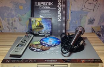 DVD LG DKS 6100 караоке плеер проигрыватель микрофон каталог 4500песен, Киев