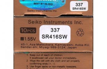 Батарейка Seiko 337 / SR416SW + бесплатная доставка. Киев