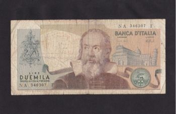 2000 лир. 1973г. NA346307F. Италия, Бровары