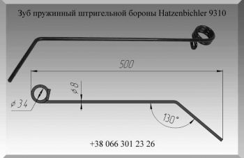 Зуб пружинный штригельной бороны Hatzenbichler 9310, Полтава