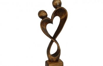 Романтична статуетка 21 см, статуетка з дерева, модерн, сувеніри з дерева, подарунок, Львов