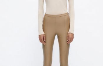 Леггинсы с высокой посадкой и боковой молнией Зара Zara XL 110 sm, Киев