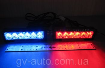 Стробоскопы Federal signal S5-6 LED красно/синие. 12-24В. Проблесковый маячок, Харьков