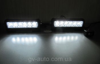 Стробоскопы ДХО &mdash; 3 цвета. S5-6 LED RGB Federal signal -12-24В, Харьков