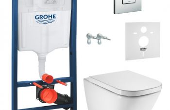 Комплект унитаза с крышкой Roca Gap и инсталляции Grohe Rapid SL A34H47C000+38772001/37131, Киев