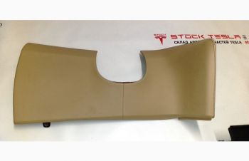 Накладка декоративная под руль левая TAN PVC (КОЖА БЕЖ) Tesla model X S RES, Киев