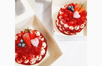 Красный бархат мини бенто торт Киев подарок на 14 февраля день влюбленных