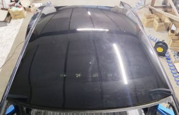 Стекло панорамы сплошное с трещиной Tesla model S REST 1032766-00-G 1032766, Киев