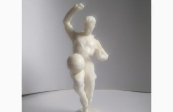 Белая фигурка статуэтка футболиста футболист высота 20 см, Киев