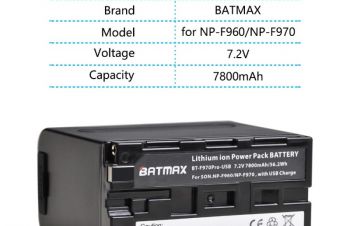 Аккумулятор Sony NP-F970 7800mAh USB (Batmax) индикацией уровня заряда, Днепр