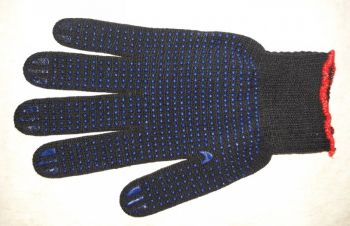 Продам рукавички трикотажні 10 клас чорні з ПВХ крапкою.(23), Белая Церковь