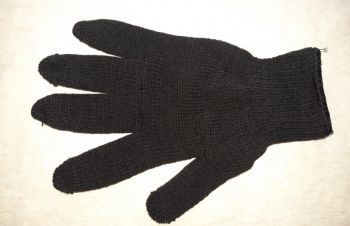 Продам трикотажні подвійні чорні рукавички без ПВХ крапки.(22), Белая Церковь