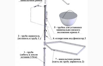 Тренога-мангал &laquo;Цапля&raquo; очень оригинальное простое, легкое, компактное приспособление, Киев