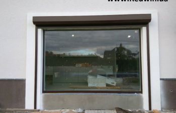 Панорманое окно из алюминия. Раздвижные двери-гармошка из алюминия, Киев