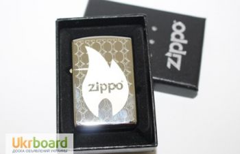 Зажигалка Zippo класик с гравировкой в серебре, Винница