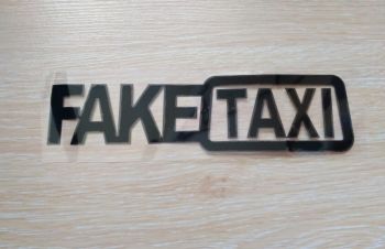 Наклейка на авто FakeTaxi Черная, Борисполь