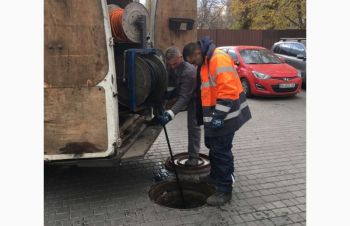 Гидродинамическая чистка канализации под давлением, Одесса, Малиновский район