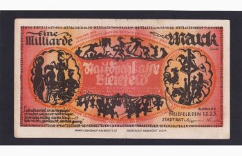 1 000 000 000 марок 1923г. Билефельд. Германия, Бровары