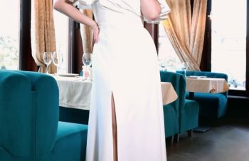 Белое платье для росписи, свадьбы, вечера, Киев