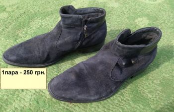 Итальянская мужская обувь. Натуральная кожа. Размер: 41-42. Б/у, Винница