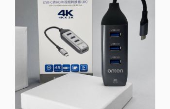 4k USB hub Переходник Onten HUBType-C to USB *3 HDMI, Тернополь