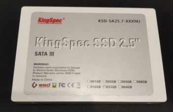 SSD диск 32GB Kingspec SATA III, Киев