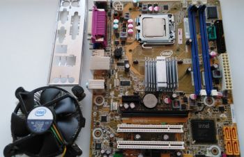 Материнская плата Intel DG41WV DDR3 + Intel Quad Q8200 2.33GHz + кулер, Глухов
