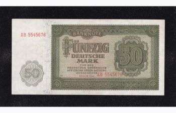 50 марок 1948г. АВ 5545678. Германия (ГДР), Бровары